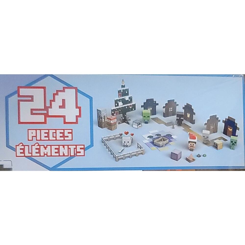 MINECRAFT 2022 Advent Calendar 24 Pieces Elements Pop Out & Play New Sealed - Picture 3 of 8